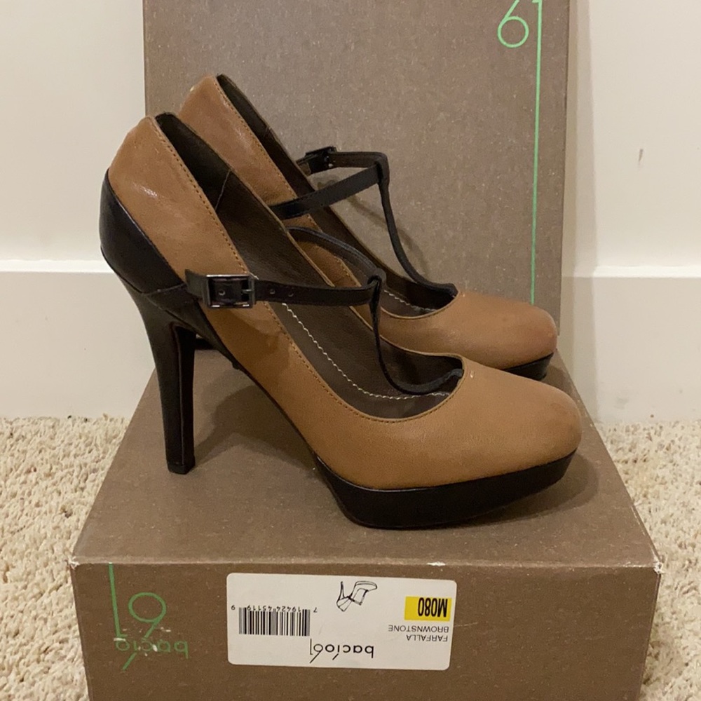 Bacio61 Farfalla Brownstone Heels - image 2
